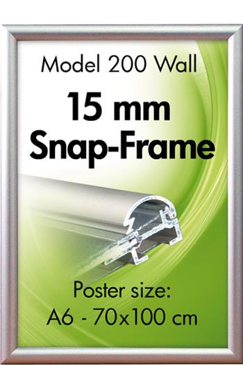 9404577   Plakatramme Snap 15 mm aluminium A3 29,7 x 42 cm